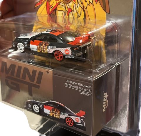 MINI GT 1/64 Nissan Silvia (S15) LB-Super Silhouette GARUDA MINI GT x MIS Diecast Right Handle 