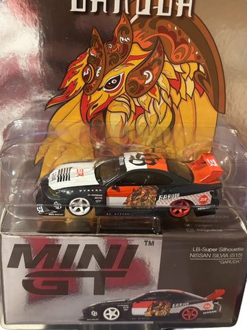  MINI GT 1/64 Nissan Silvia (S15) LB-Super Silhouette GARUDA MINI GT x MIS Diecast Right Handle 