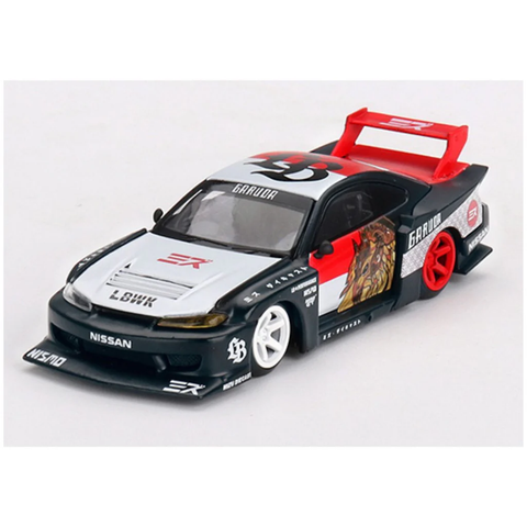  MINI GT 1/64 Nissan Silvia (S15) LB-Super Silhouette GARUDA MINI GT x MIS Diecast Right Handle 