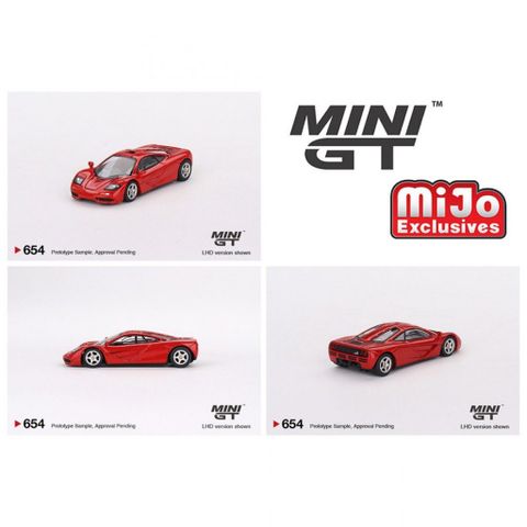  Xe mô hình MINI GT 1/64 McLaren F1 Red Left Handle 