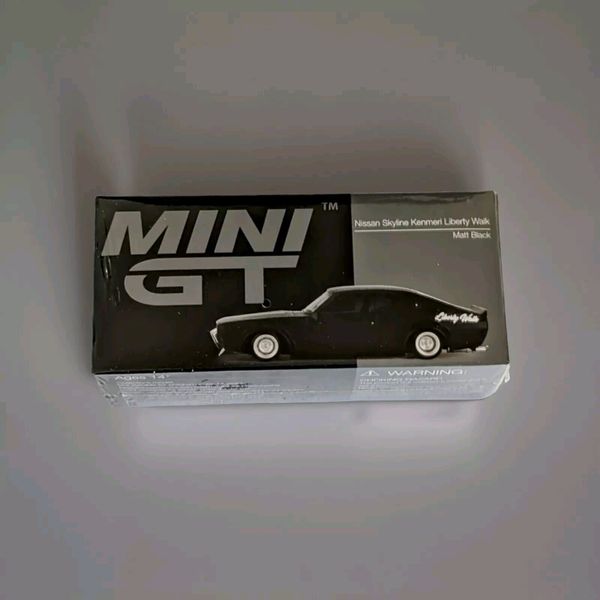 Xe mô hình MINI GT 1/64 Nissan Skyline Kenmeri Liberty Walk, Matte Black