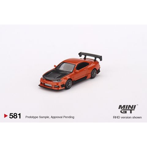  Xe mô hình MINI GT 1/64 Nissan Silvia S15 D-MAX Metallic Orange Right Handle 