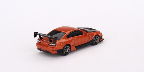  Xe mô hình MINI GT 1/64 Nissan Silvia S15 D-MAX Metallic Orange Right Handle 