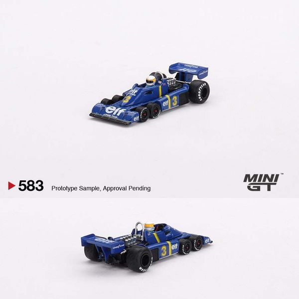 MINI GT 1/64 Tyrrell P34 Swedish GP 1976 Winner #3 Jody Scheckter