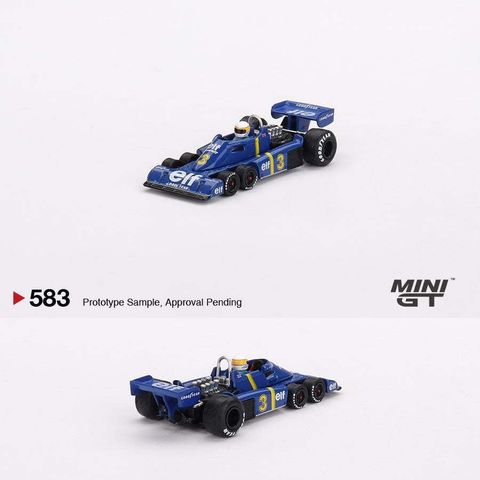  Xe mô hình MINI GT 1/64 Tyrrell P34 Swedish GP 1976 Winner #3 Jody Scheckter 
