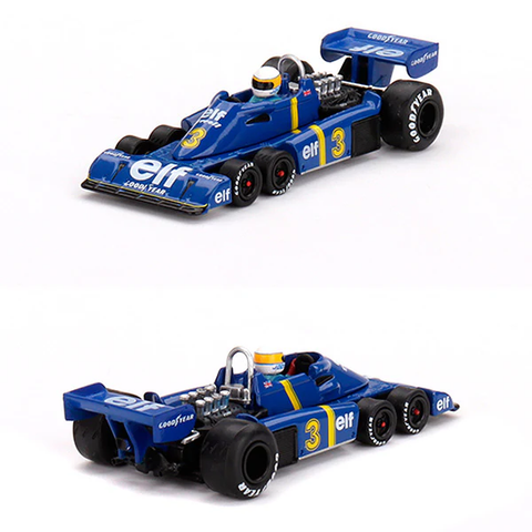  Xe mô hình MINI GT 1/64 Tyrrell P34 Swedish GP 1976 Winner #3 Jody Scheckter 