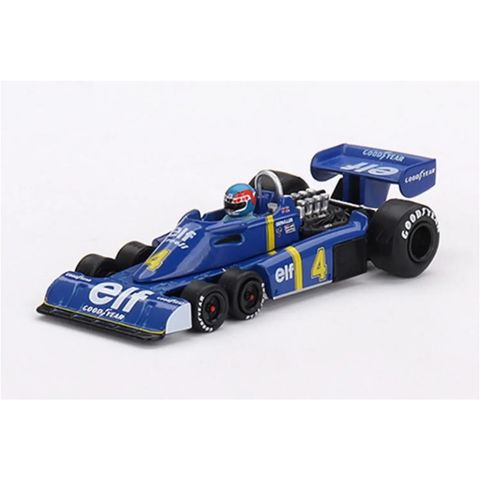  Xe mô hình MINI GT 1/64 Tyrrell P34 Swedish GP 1976 2nd Place Winner #4 Patrick Depailler 