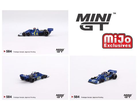  Xe mô hình MINI GT 1/64 Tyrrell P34 Swedish GP 1976 2nd Place Winner #4 Patrick Depailler 