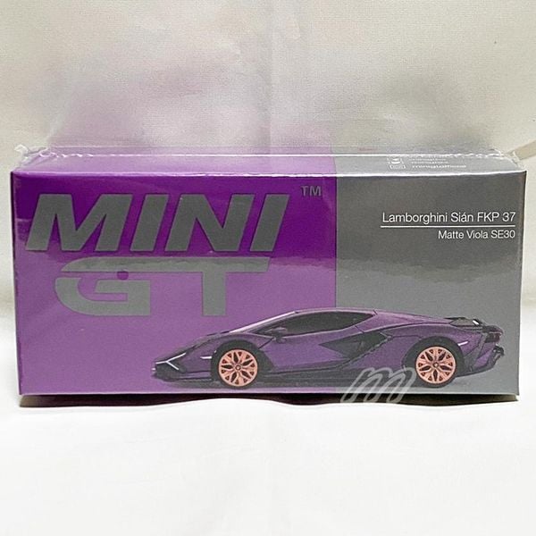 MINI GT 1/64 Lamborghini Cyan FKP 37 SE30 Matte Viola Left Handle, Hong Kong Limited