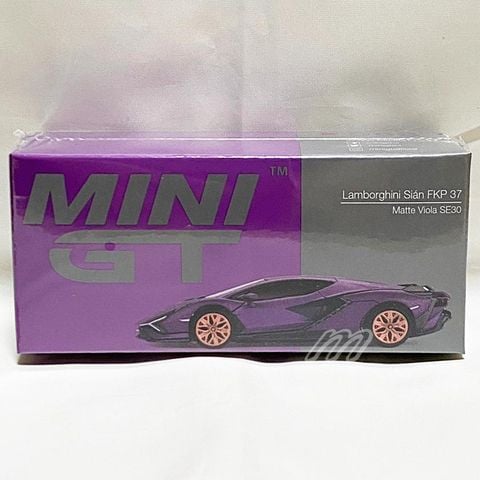  MINI GT 1/64 Lamborghini Cyan FKP 37 SE30 Matte Viola Left Handle, Hong Kong Limited 