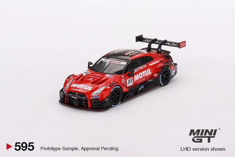  MINI GT Nissan GT-R Nismo GT500 #23 MOTUL AUTECH NISMO ​2021 SUPER GTR #595 