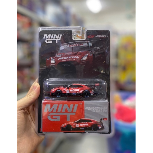  MINI GT Nissan GT-R Nismo GT500 #23 MOTUL AUTECH NISMO ​2021 SUPER GTR #595 