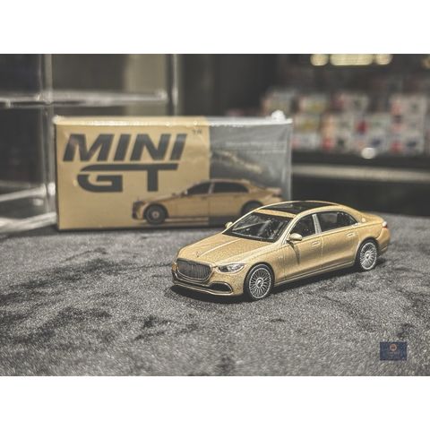  MINI GT 1/64 Mercedes Maybach S680 Champagne Metallic Left Handle 