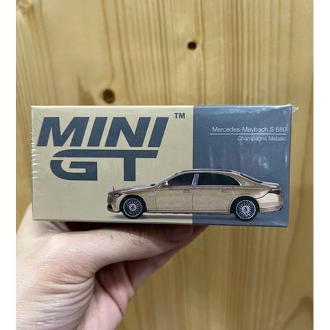  MINI GT 1/64 Mercedes Maybach S680 Champagne Metallic Left Handle 