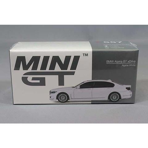  Xe mô hình MINI GT 1/64 BMW Alpina B7 xDrive Alpine White Right Handle 