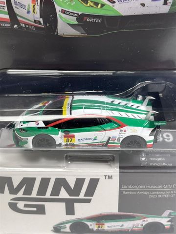  Xe mô hình MINI GT 1/64 Lamborghini Huracan GT3 EVO #87 JLOC 2022 Super GT Series (LHD) 