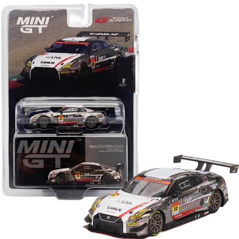  Xe mô hình Mini GT 1/64 TANAX GAINER GT-R SUPER GT2022 SERIES #10 GAINER (left handle) Japan Only 