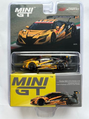  Xe mô hình MINI GT 1/64 UPGARAGE NSX GT3 SUPER GT2022 SERIES #18 TEAM UPGARAGE (LHD) 