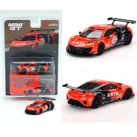  Xe mô hình MINI GT 1/64 Honda NSX GT3 EVO22 SUPER GT Series 2022#55 ARTA (Left Handle) Japan Limited 