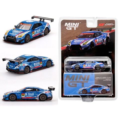  Xe mô hình Mini GT Nissan GT-R NISMO GT3 #56 KONDO RACING 2022 Super GT Series 