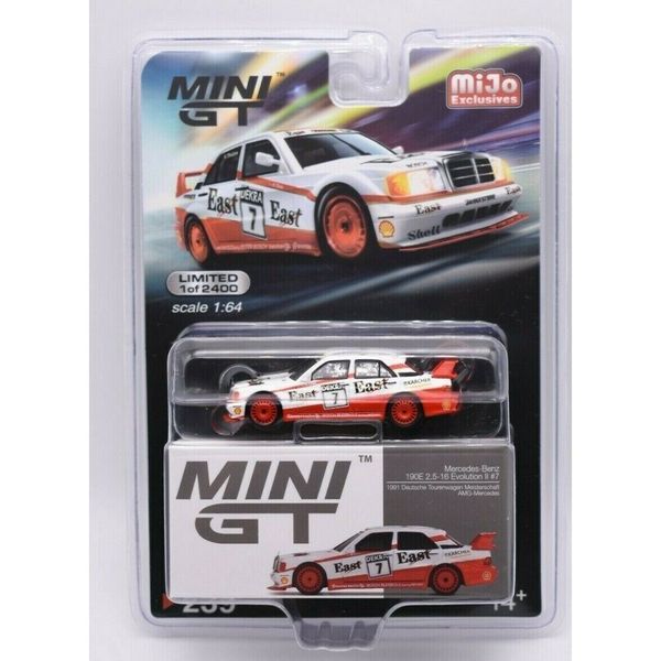 Mini GT 1:64 Mercedes-Benz 190E 2.5-16 Evolution II #7 “East” 1991 DTM