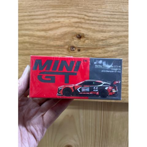 Xe mô hình MINI GT 1/64 Bentley Continental GT3 CHAMPION Blancpain GT Asia 2018#5 