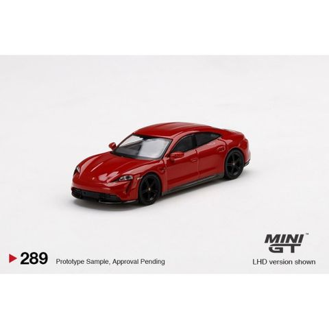  Xe mô hình MINI GT 1/64 Porsche Tycan Turbo S Carmine Red (LHD) 