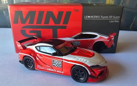  Xe mô hình Mini GT 1:64 - LB★WORKS Toyota GR Supra Liqui Moly MGT00290GR 