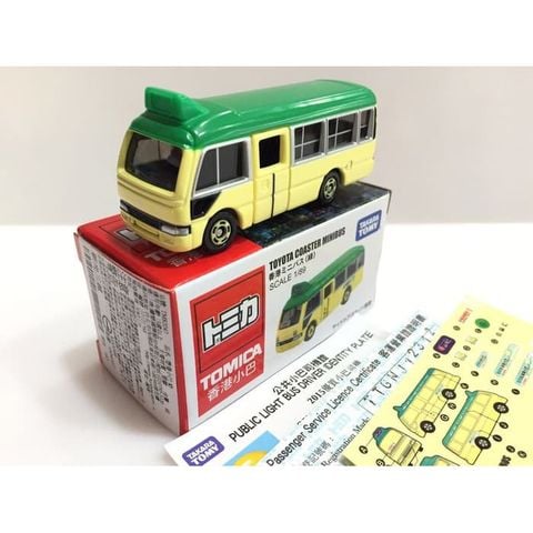  Tomica Toyota Coaster Hong Kong Minibus Green 