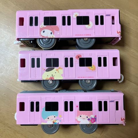  Đồ chơi tàu hỏa Plarail Keio 9000 Series Keio Sanrio Puroland Train Japan 