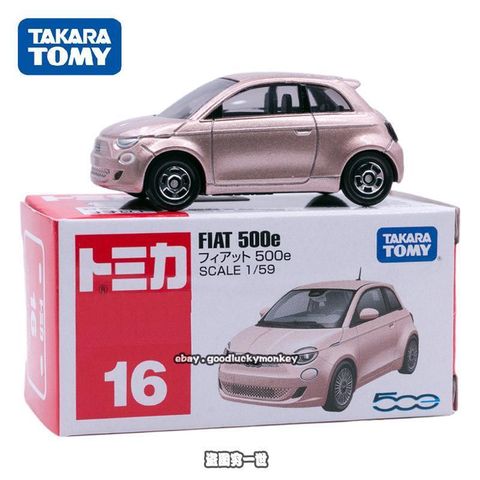  Đồ chơi trẻ em ô tô Tomica 16 Fiat 500e Die-Cast 