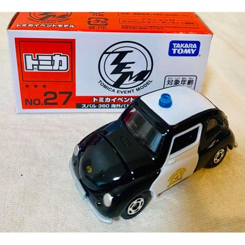  TOMICA EVENT MODEL NO.27 SUBARU 360 POLICE CAR 