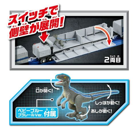  Đồ chơi tàu khủng long 208216 - TAKARATOMY Plarail Jurassic World Dinosaur Carrier Train 