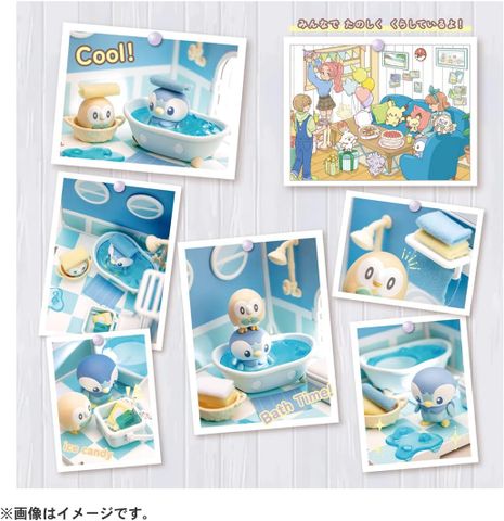  Đồ chơi Pokemon Pokepeace House Bathroom Piplup&Rowlet 
