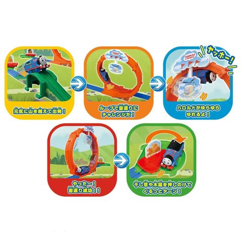  Bộ đồ chơi Plarail Thomas GOGO Thomas Somersault! Exciting Playland Train 