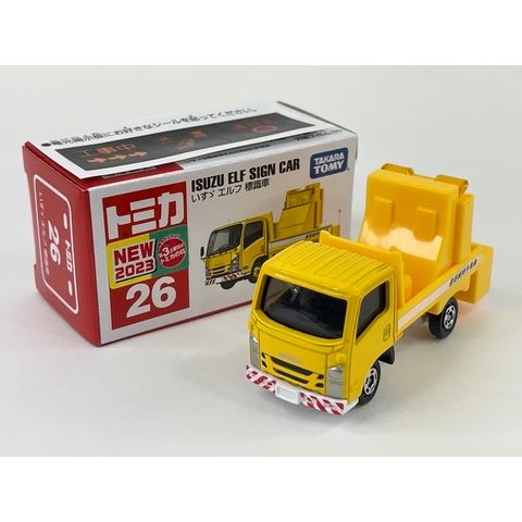  Mô hình xe TOMICA 26 ISUZU ELF Road Sign Truck 