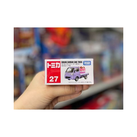  Đồ chơi mô hình xe TOMICA 27 SUBARU SAMBAR CAKE TRUCK (BOX) tỉ lệ 1/55 