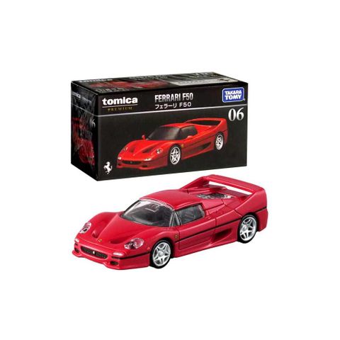  Đồ chơi mô hình ô tô Tomica Premium 06 Ferrari F50 Red 1:62 Scale Die-cast Cars 