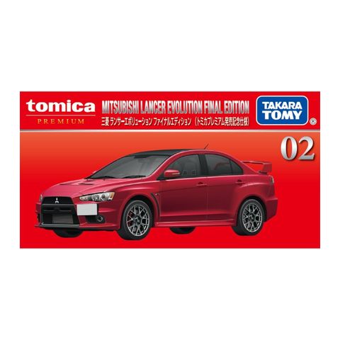  Đồ chơi mô hình xe Tomica PREMIUM 02 MITSUBISHI LANCER EVOLUTION FINAL (ĐỎ) 