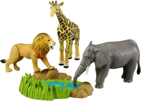  Đồ chơi mô hình Ania Animal Adventure Aa 1 Prairie Model Kit Diecast Elephant Toys Resin Tiger Baby Bauble Deer Mould 