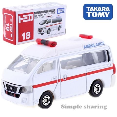  Tomica 18 - Nissan NV350 Caravan Ambulance 