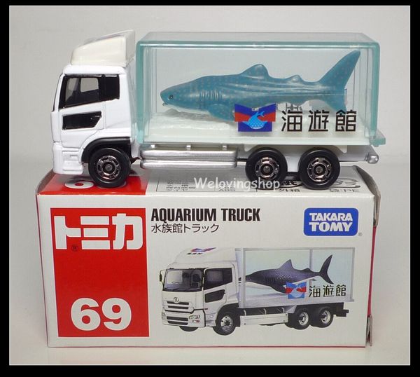 23win08 com Tomica 69 Xe tải chở cá mập Aquarium Truck Shark