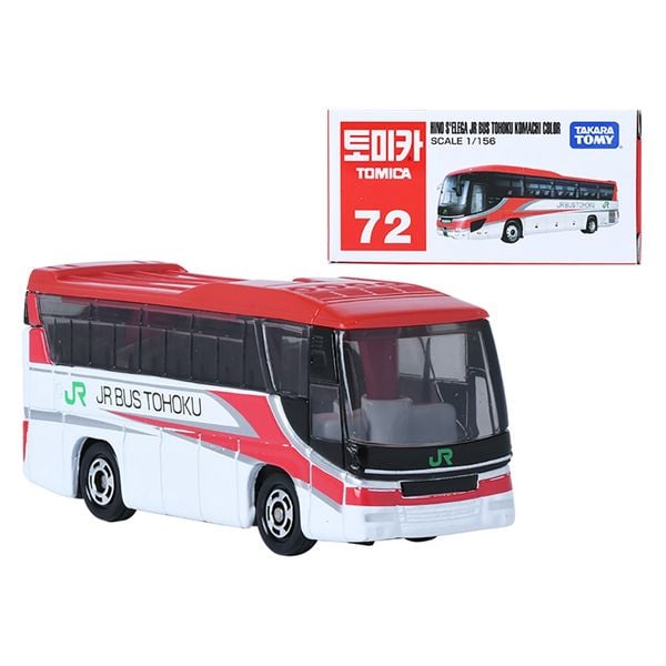 Tomica 72 Hino's Elega JR Bus Tohoku-1