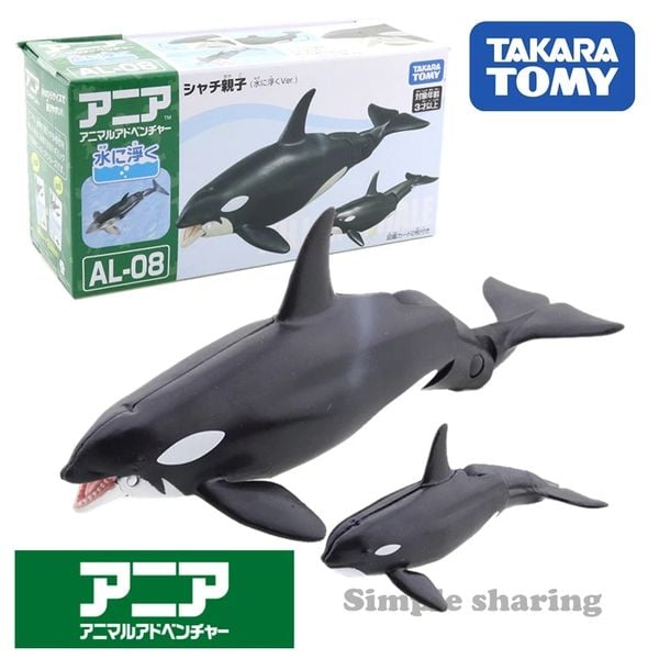 Mô hình Cá Voi Sát Thủ Ania AL-08 Killer Whale Takara Tomy