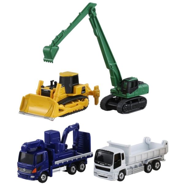  Tomica Gift Construction Vehicle x 4c 