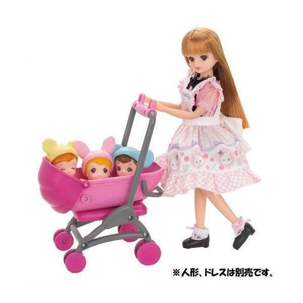 Đồ chơi LF11 Xe đẩy em bé của búp bê Licca