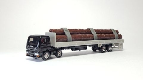  Mô hình Tomica 125 Isuzu Giga Wood Transporter 