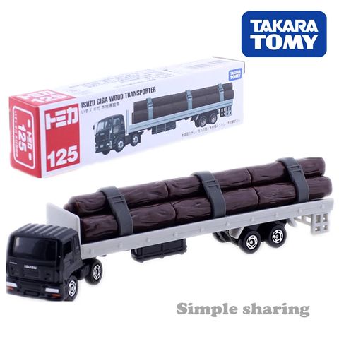  Mô hình Tomica 125 Isuzu Giga Wood Transporter 