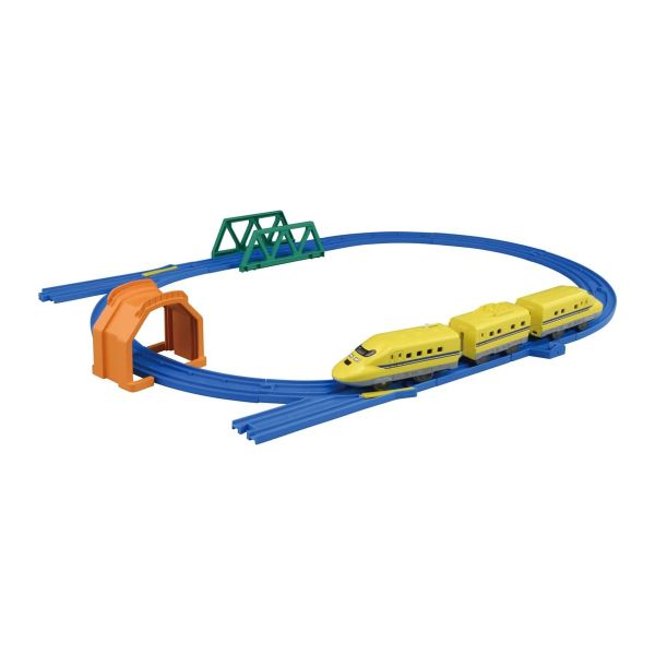 23win08 com tàu hoà Plarail Entry Set 923 Series Doctor Yellow( đã bao gồm tàu và ray)