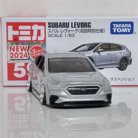  Mô hình xe Tomica 59 Subaru Levorg ( Bạc) 
